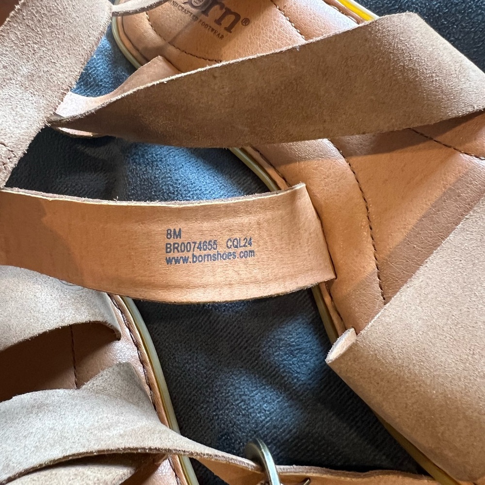 Born Light Brown Strappy Sandals - Picture 3 of 4